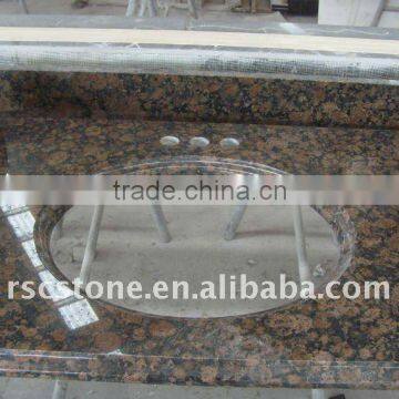 Baltic brown granite vanity top, bathroom vanity top