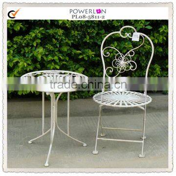 Rustic Handmade Iron vintage childrens table and chairs