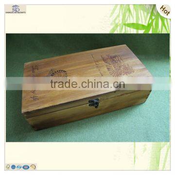 Caoxian Shangdu String Handle Display 2 Bottles Wooden Box photo-2