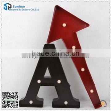 Plastic LED Lighted With Battery /Letter"A"&" Arrowhead" Decoration Light