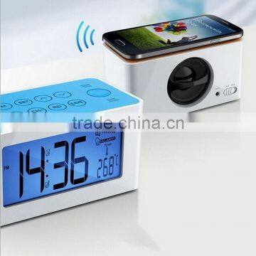 Wireless speaker with FM radio multi-function with time and the date shown wireless speaker for mobile phone