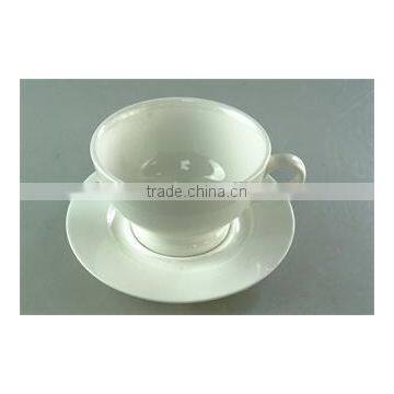 Hot Sale Stocked White Ceramic Tea Pot Set,one Tea Pot One Cup With Saucer for Hotel and Restaurant Use photo-2