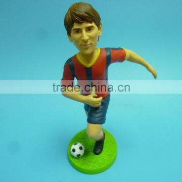 Custom football figure,OEM plastic football figures big head, Custom plastic football player figure