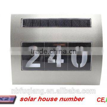 FQ-522 New Style Solar Led Address Plaques,Doorplate Light,house number light