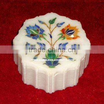 Christmas Marble Gift Box, Gift Boxes, Marble Inlay Box Handmade