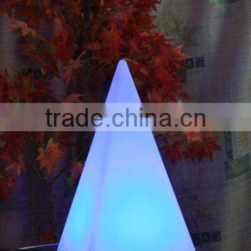 rechargeable RGB pyramid led decorative lamp