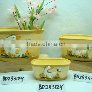 pottery duck flower pot SN039-4