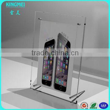 KM-CP61 Kingmei Counter Frameless Crystal Acrylic Plexiglass Picture Frame With Metal Screw Holder photo-3