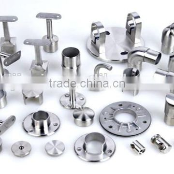 High quality AISI 304 316 handrail slot pipe fittings slot round end cap