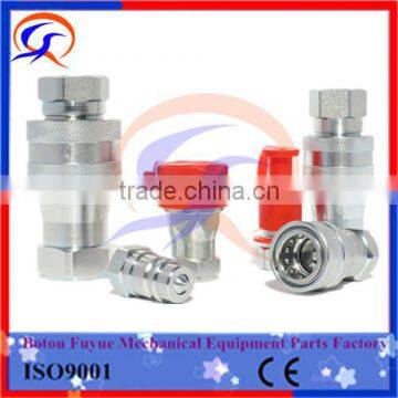 ISO A series steel male and female hydraulic cylinder quick couplers