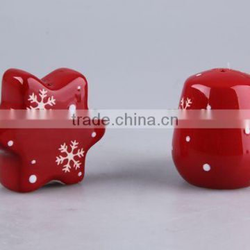 new design christmas design hot selling cruet set ceramic set