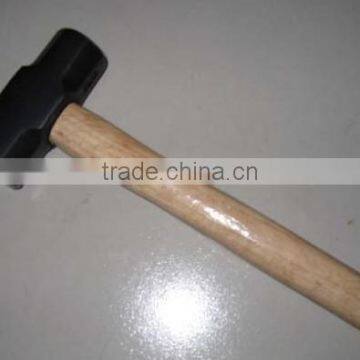 American type sledge hammer with wooden handle