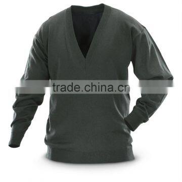 Quality Anti-friction V Shape Neck Security Defense Garment Wool Sweater photo-3