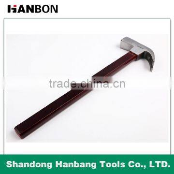 Multi-long plywood handle claw hammer of 0.5KG with carbon steel material