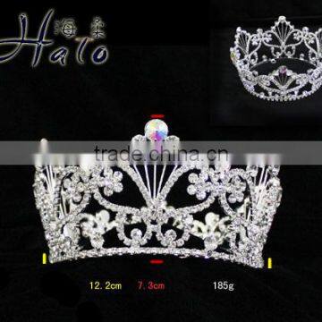 2016 Hot Selling Bridal Jewelry Pageant Rhinestone Big Fashion Crown H172-155 photo-2