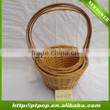 Cheap wholesale handmade Bamboo basket for home and garden