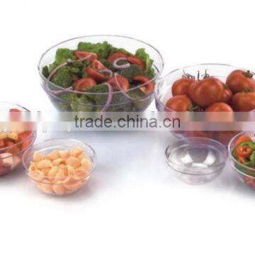 durable round plastic salad bowls