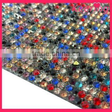 Rows bling rhinestone mesh trimming WRT-011