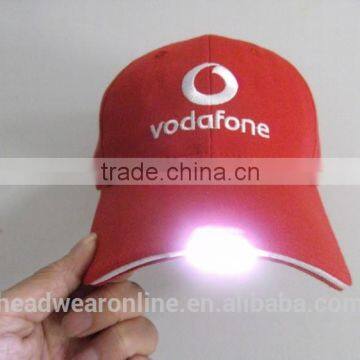 Custom Plain Dyed LED Light Baseball Cap of 100% Cotton China Factory photo-3
