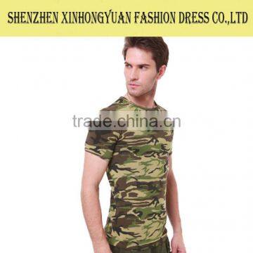 Newest Design Short Sleeve Custom Camo t Shirt photo-2