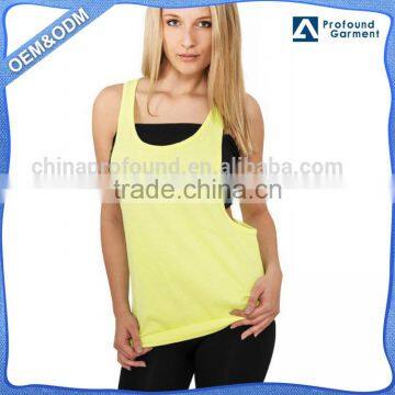 ladies singlet tops low cut singlet women stringer tank top custom