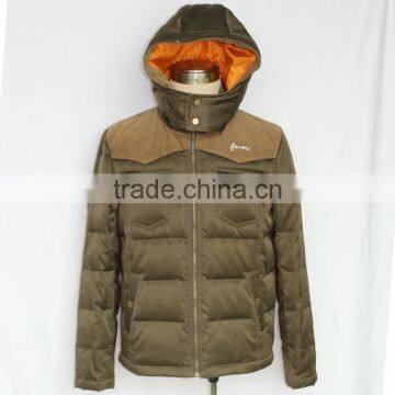 2015 New Design Mens Down Jacket with Hoods