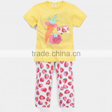 China Company Girls Boutique Clothing Summer 2016 Girl Clothes Set Lovely Children Clothing