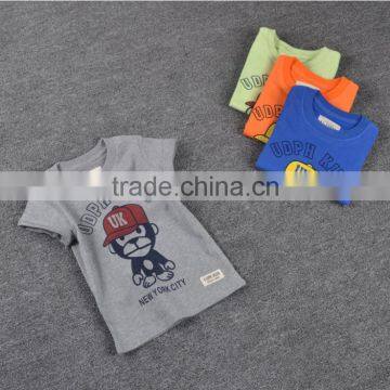 Wholesale 2-6 Years Old Baby t Shirt Little Monkey Printing Casual Tee Shirts photo-3