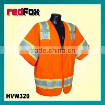 Wholesale Waterproof High Visibility Safety Usa Flag Leather Jacket photo-3