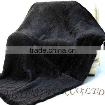 CX-D-80D Genuine Mink Fur Blanket Throw Rug photo-5