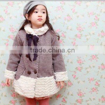 Hot Sale Winter Baby Girls Velvet Dress Elegant Coats For Girls