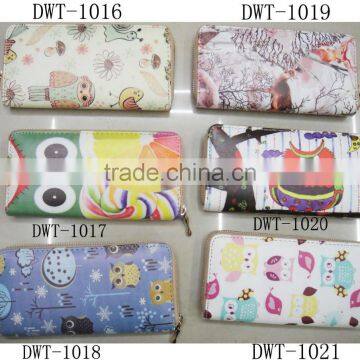 Fashion High Quality PU Stylish Print Owl Wallet photo-5