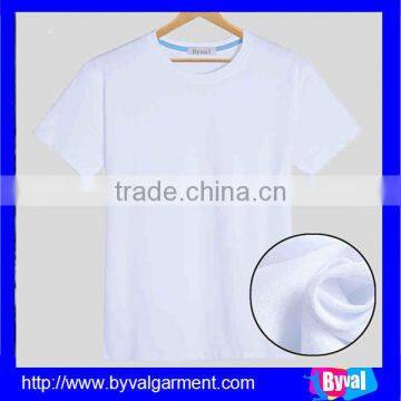 OEM Wholesale unisex factory price pure color with blank cotton/polyester white/black round neck t shirt for women and men