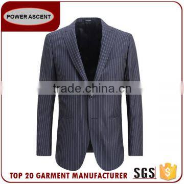 Custom Design New Style Men Suit And Low Price Stripped Arrow Lapel 2 Button Formal Suits