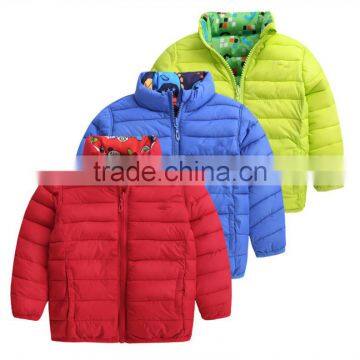 2015 New Design Plain padded Warm Boys Winter Jacket