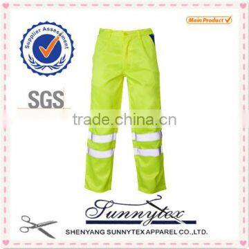 2016 High Quality hi Vis 100% Cotton Reflective Work Pants for Men photo-2