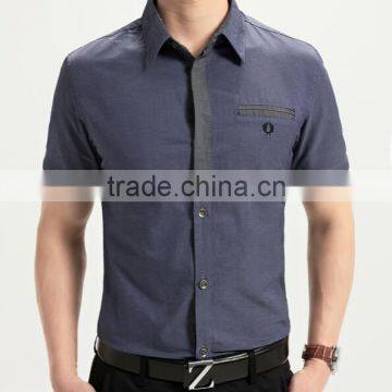 Juqian Brand Hot Sale Short Sleeve Wrinkle Free Young Man Shirt Wholesale photo-3