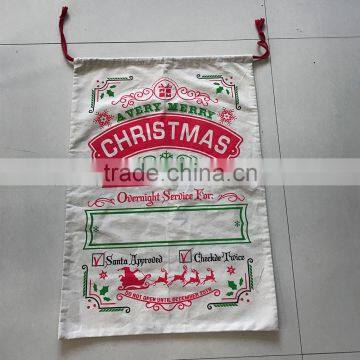 Wholesale canvas Santa Sack for Christmas