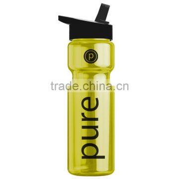 USA Made 28 oz Transparent Sports Bottle With Flip Straw Lid - BPA/BPS-free, FDA Compliant and Comes With Your Logo photo-5