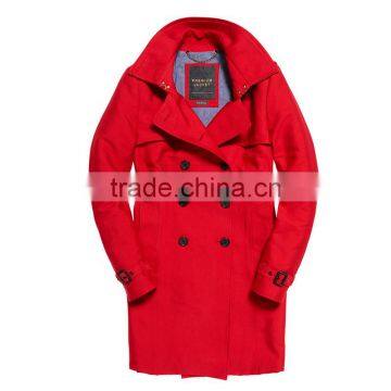 Classically Styled Belle Trench Coat Women Long Winter Windbreaker Jacket photo-5