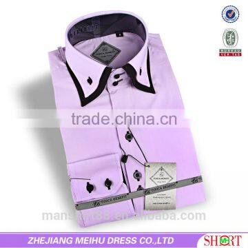double collar men shirt dress shirt causal shirt special cuff 2017