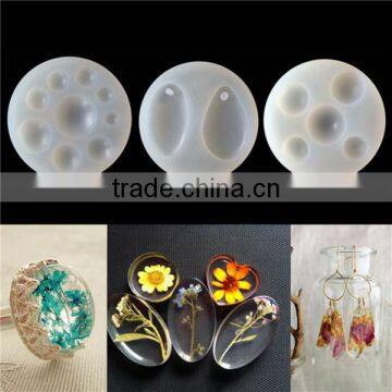 Hot Sale Oval Drop White Silicone Resin Mold photo-3