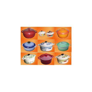 Enamel Round Casseroles