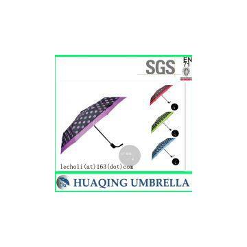 LF-009 3 Folding Automatic Windproof Lady Umbrella