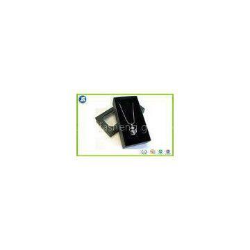 Black Necklace Flocking Tray , Jewelry Display Blister Plastic Packaging Trays