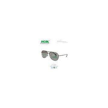 Silver Metal Frame Linear Polarized 3D Glasses For Aviators 160*155*55mm
