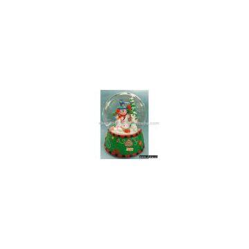 100mm Musical Xmas Snow Globe