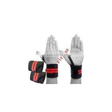 WRIST WRAPS 12 or 14inches long ELASTIC SUPPORT WEIGHT LIFTING W/THUMB LOOP POWER STRAPS / Ankle High Gym Quality D ring Strap