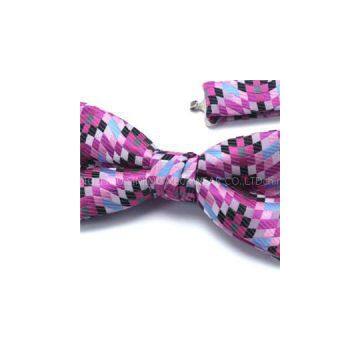 1200 Needle Microfiber Italian Style Woven Classic Striped Paisley Polka Dots Checker Plaid Bowtie