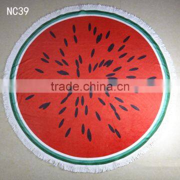 water melon beach towel/ 330g round table towel shawl yoga mat bath towel beach towels/ beach towels